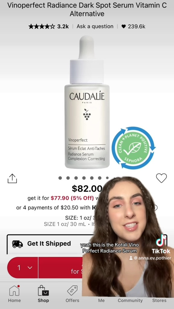 Un-dupe-able Caudalie vinoperfect radiance serum vitamin c alternative 

#LTKbeauty