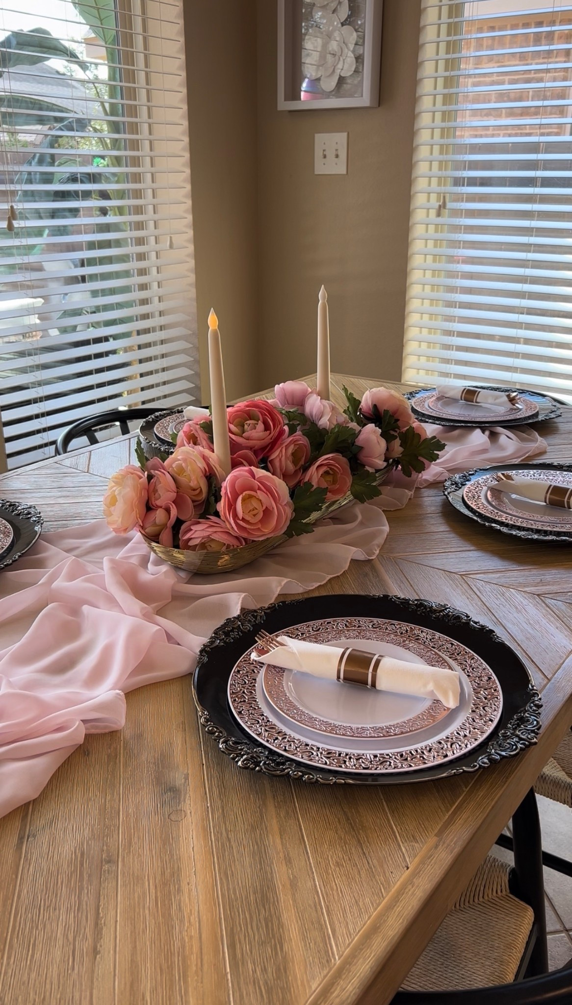 These disposable plates are my favorite when hosting. I love the metallic details and that I don’t have to do dishes after!

#LTKmomlife #LTKHome #LTKValentine