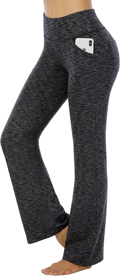IUGA Bootcut Yoga Pants with Pockets for Women High Waist Workout Bootleg Pants Tummy Control, 4 ... | Amazon (US)