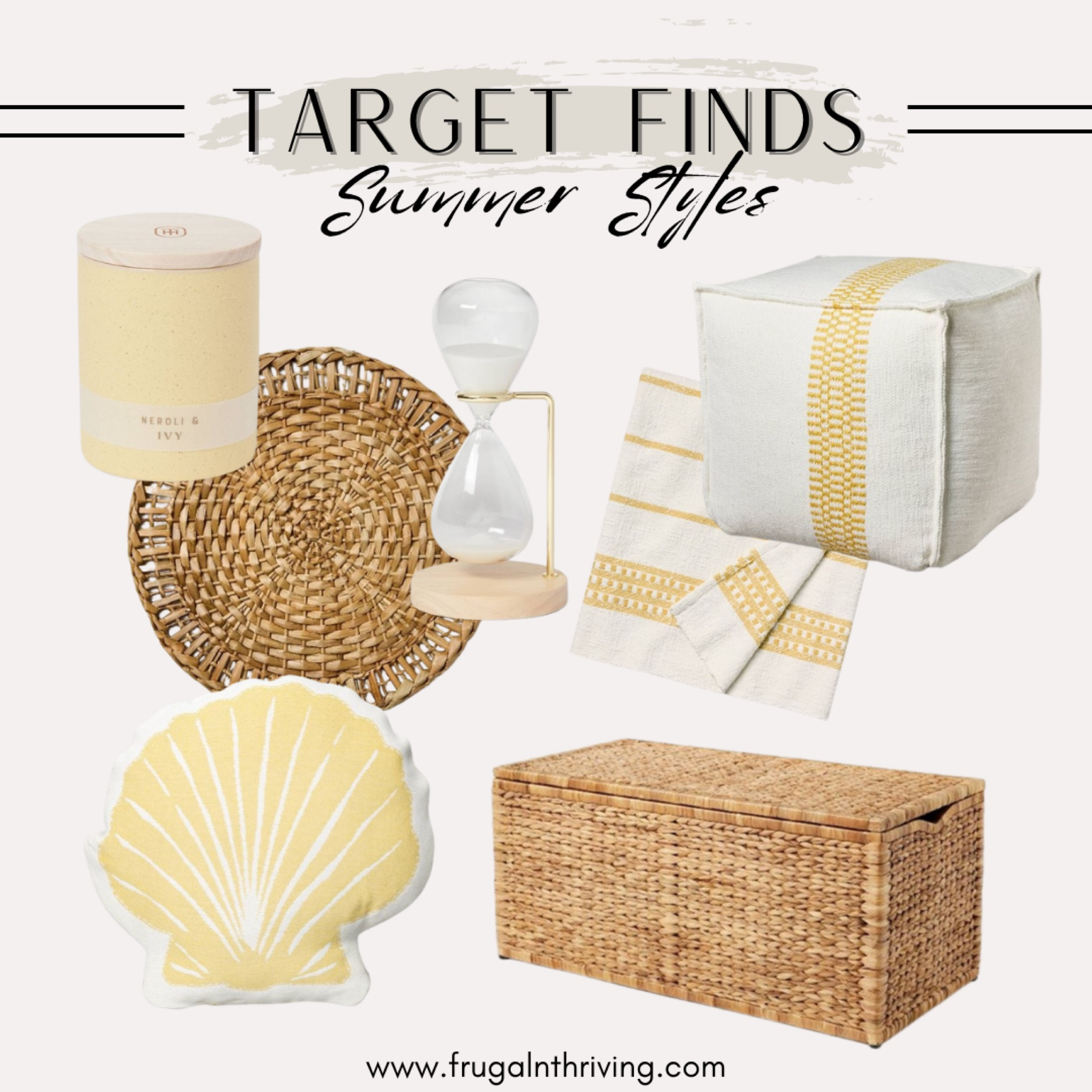 We wouldn’t have a real summer decor post without a bit of sunshine yellow! This coastal chic vibe isn’t just for your beachy abode…add it to any room to get a bit of a laidback look.

#LTKHome