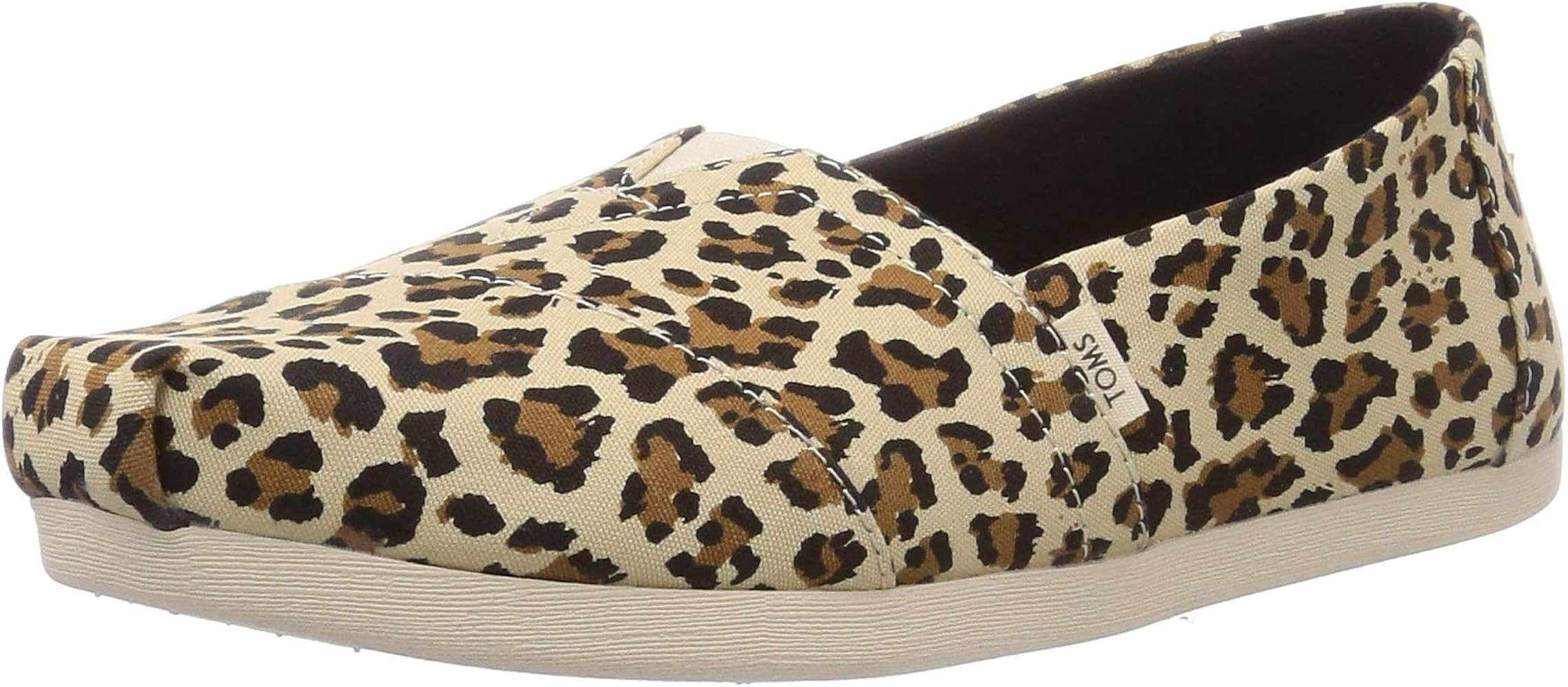 Amazon.com | TOMS Women's Classic Alpargata Birch Leopard Print, Size 8.5 | Flats | Amazon (US)
