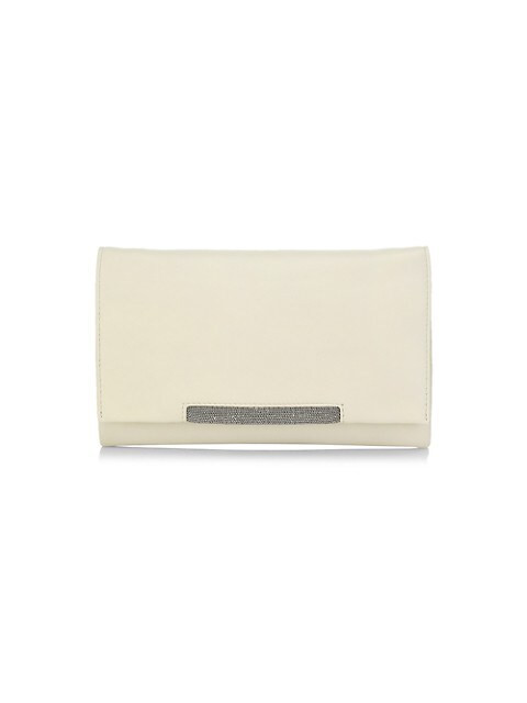 Leather Monili-Trim Crossbody Bag | Saks Fifth Avenue