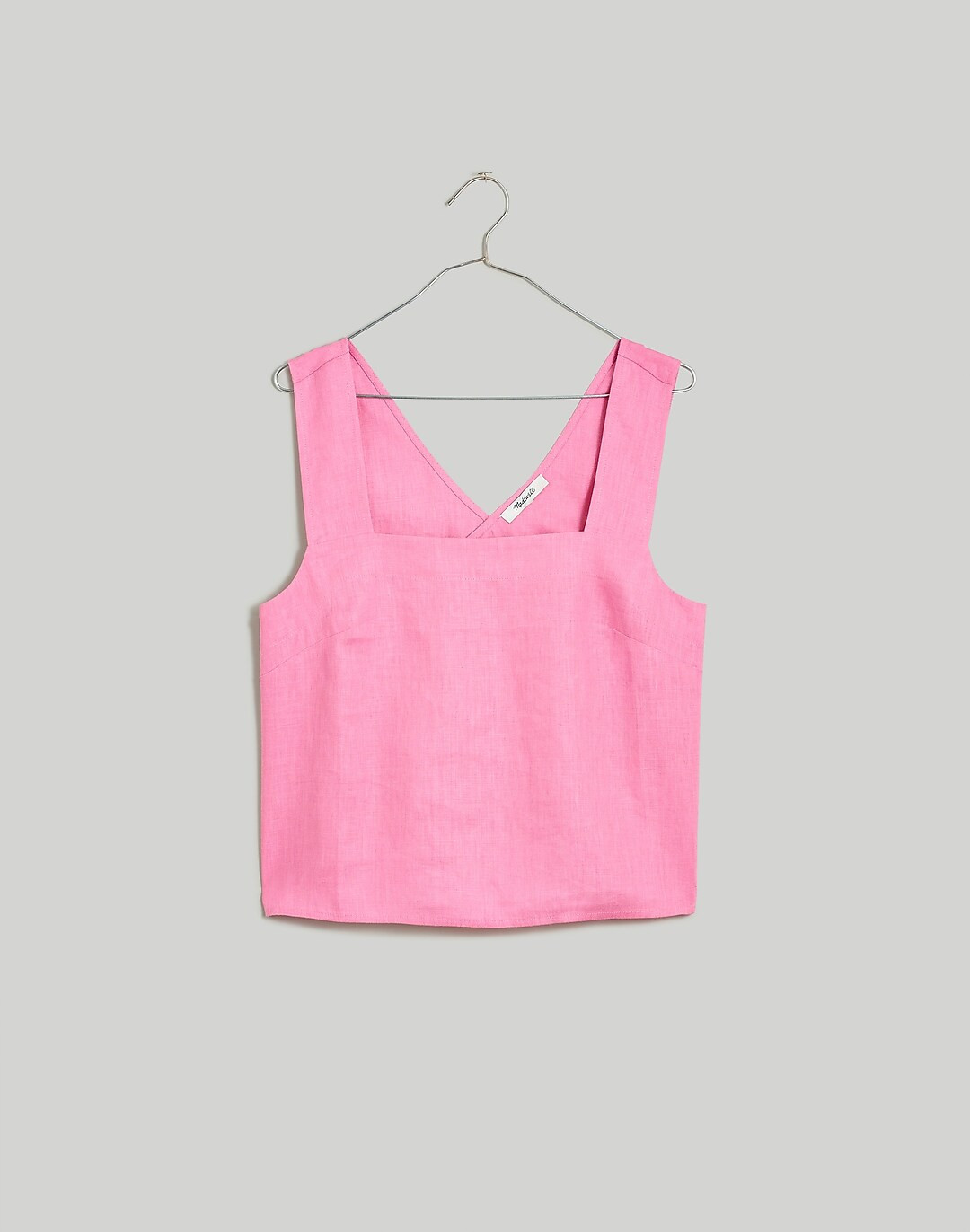 100% Linen Cross-Back Sleeveless Top | Madewell