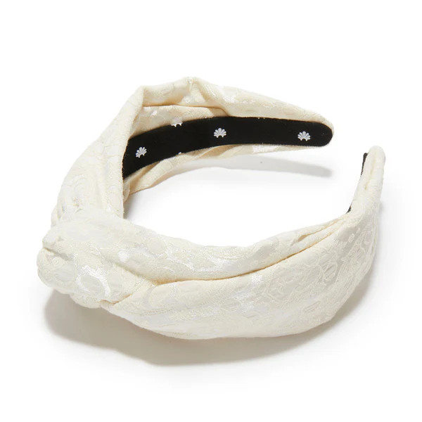 IVORY MARLENE DAMASK BROCADE HEADBAND | LELE SADOUGHI