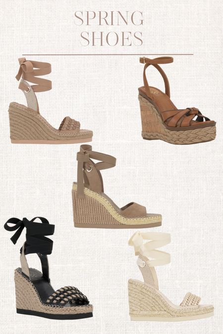 Spring Shoes 
#LauraBeverlin #SpringShoes #Wedges #Heals #CuteShoes #WeddingGuest 

#LTKSeasonal #LTKbeauty #LTKstyletip