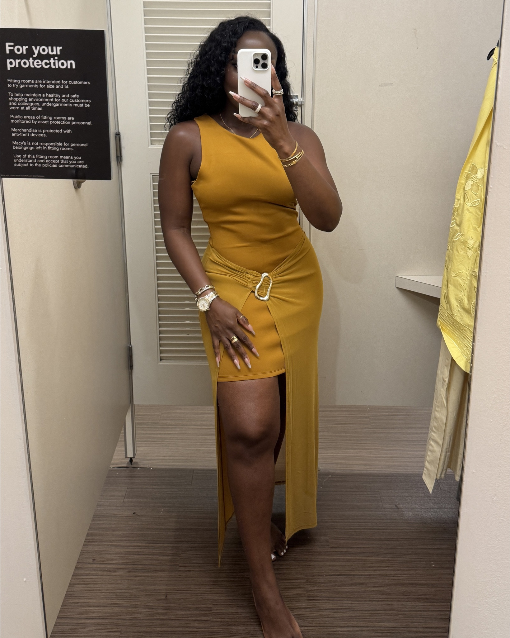 This is a cute mustard dress that would be great as a wedding guest dress this summer. Wearing a 10, from Macy’s, but I could use an 8.

#LTKBeauty #LTKFindsUnder100 #LTKStyleTip