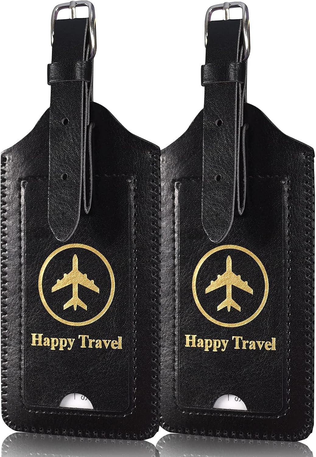 ACdream Luggage Tags 2 Pack, Leather Suitcase Tags Identifiers, Cute Cruise ID Labels with Privacy C | Amazon (US)