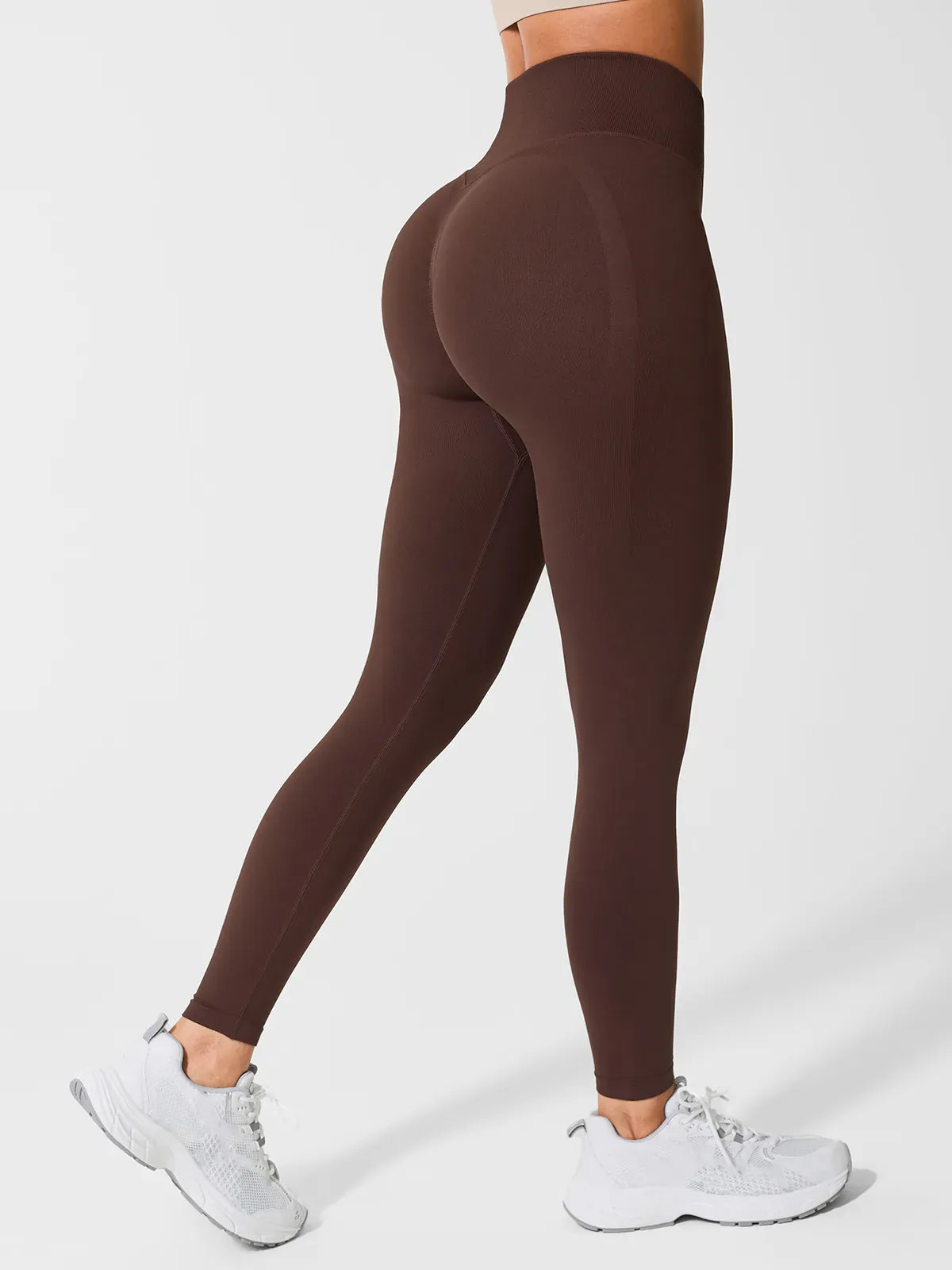 B R X L™ Seamless High-Stretch High-Rise Sculpt Leggings 2.0 - Brown (Glute push-up) / XS | Brxl