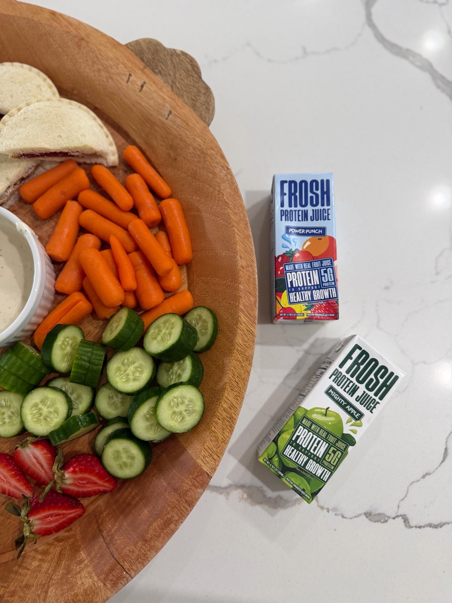 Juice with PROTEIN? The kids (and I) are loving it! @frosh #sponsored