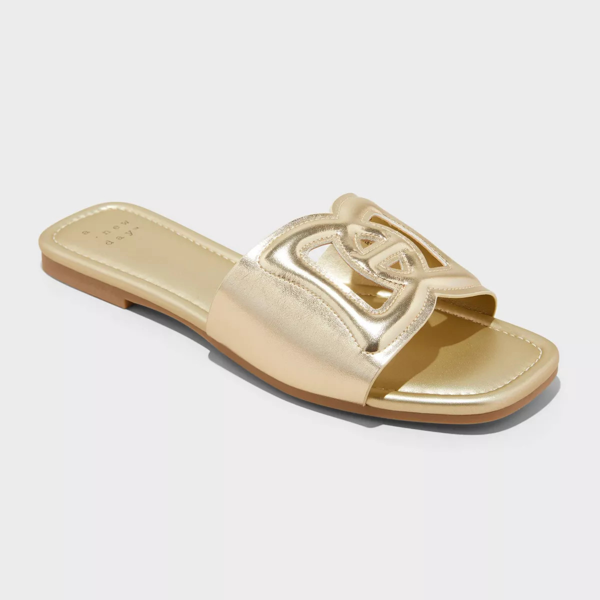 Women's Deidra Slide Sandals - A New Day™ Gold 9 | Target