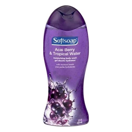 Softsoap Moisturizing Body Wash, Acai Berry and Tropical Water - 18 fl oz | Walmart (US)