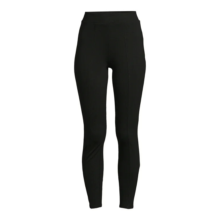 Time and Tru Women's High Rise Ponte Jeggings | Walmart (US)
