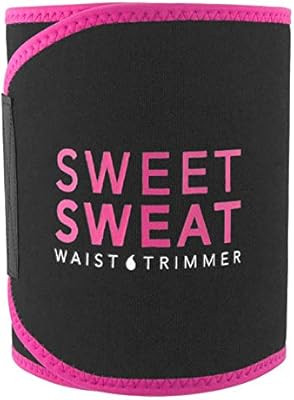 Sports Research Sweet Sweat Premium Waist Trimmer (Pink Logo) for Men & Women ~ Includes Free Sam... | Amazon (US)
