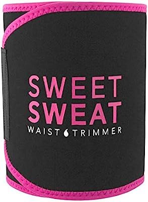 Sports Research Sweet Sweat Premium Waist Trimmer (Pink Logo) for Men & Women ~ Includes Free Sam... | Amazon (US)