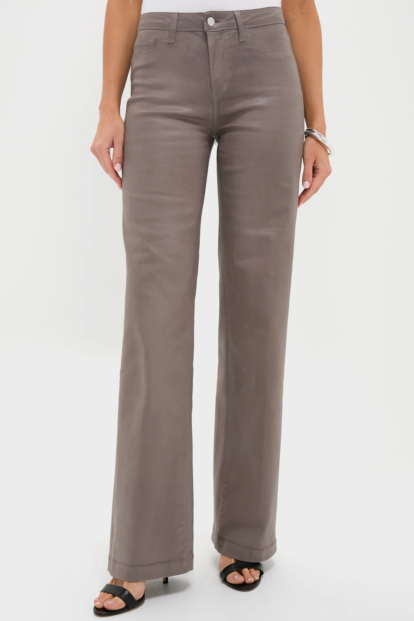 Driftwood Clayton Coated High Rise Wide Leg | Tuckernuck (US)