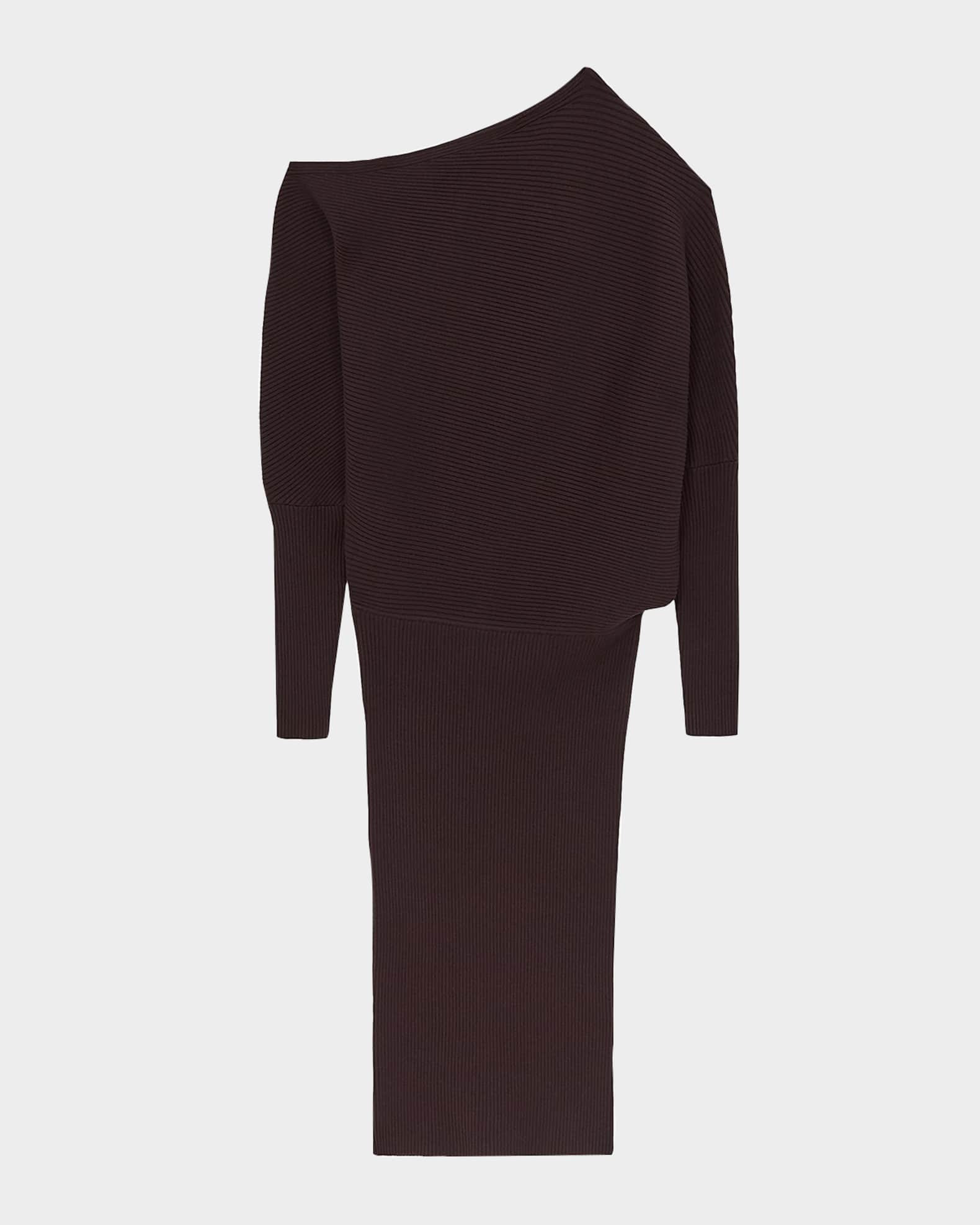 Reiss Lara One-Shoulder Rib Knit Dress | Neiman Marcus