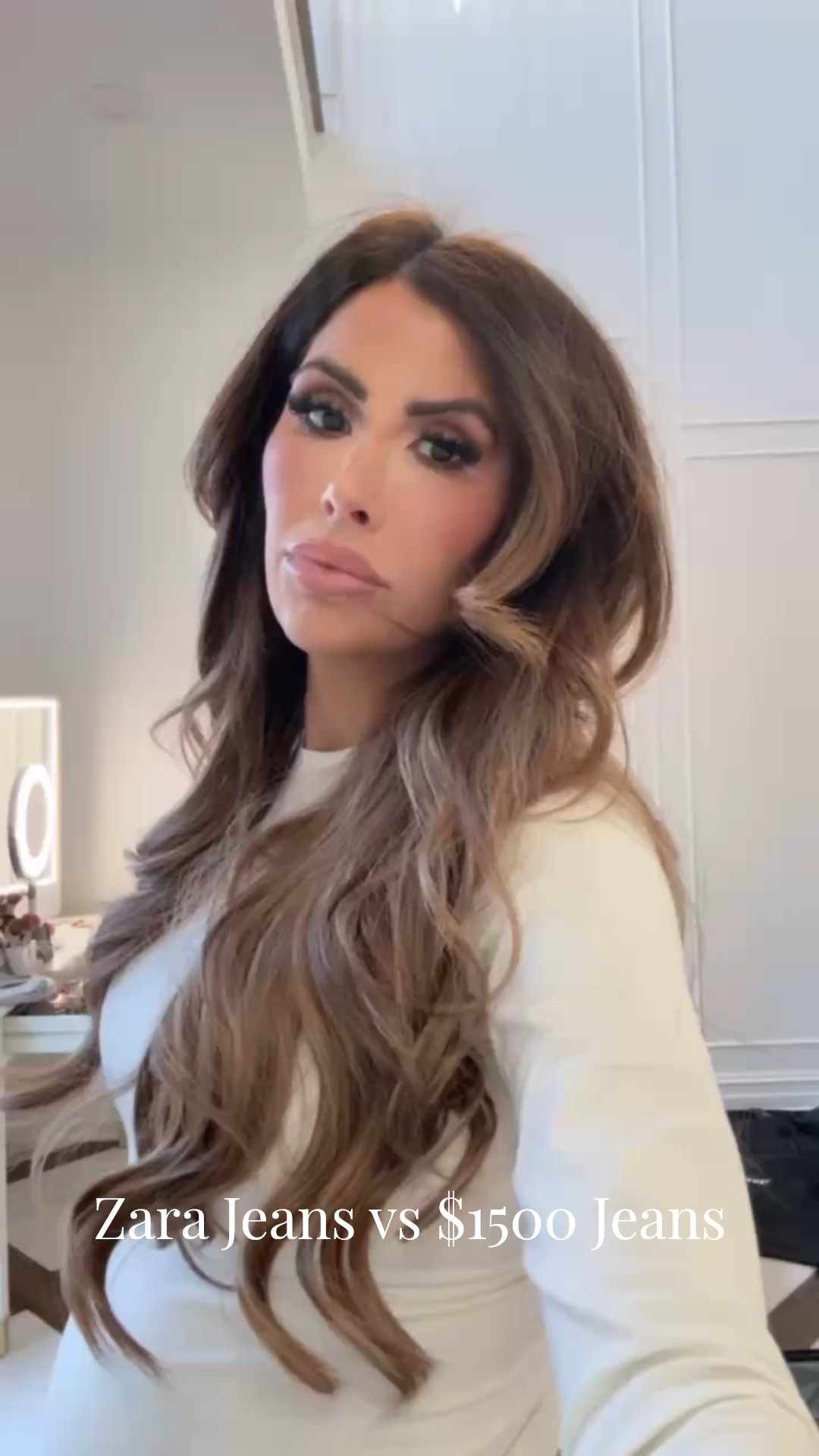 These Zara jeans for $80 look like these Alaïa Jeans that are $1500! 
I got a size 4 so I can wear them after pregnancy! 
Wearing a size large in white top. 

Save or Splurge, Alaïa jeans, Zara Jeans, Barrel Jeans, High waist Balloon Jeans, Zara finds, Zara fashion, Emily Ann Gemma

#LTKSaleAlert #LTKootd #LTKstorytime