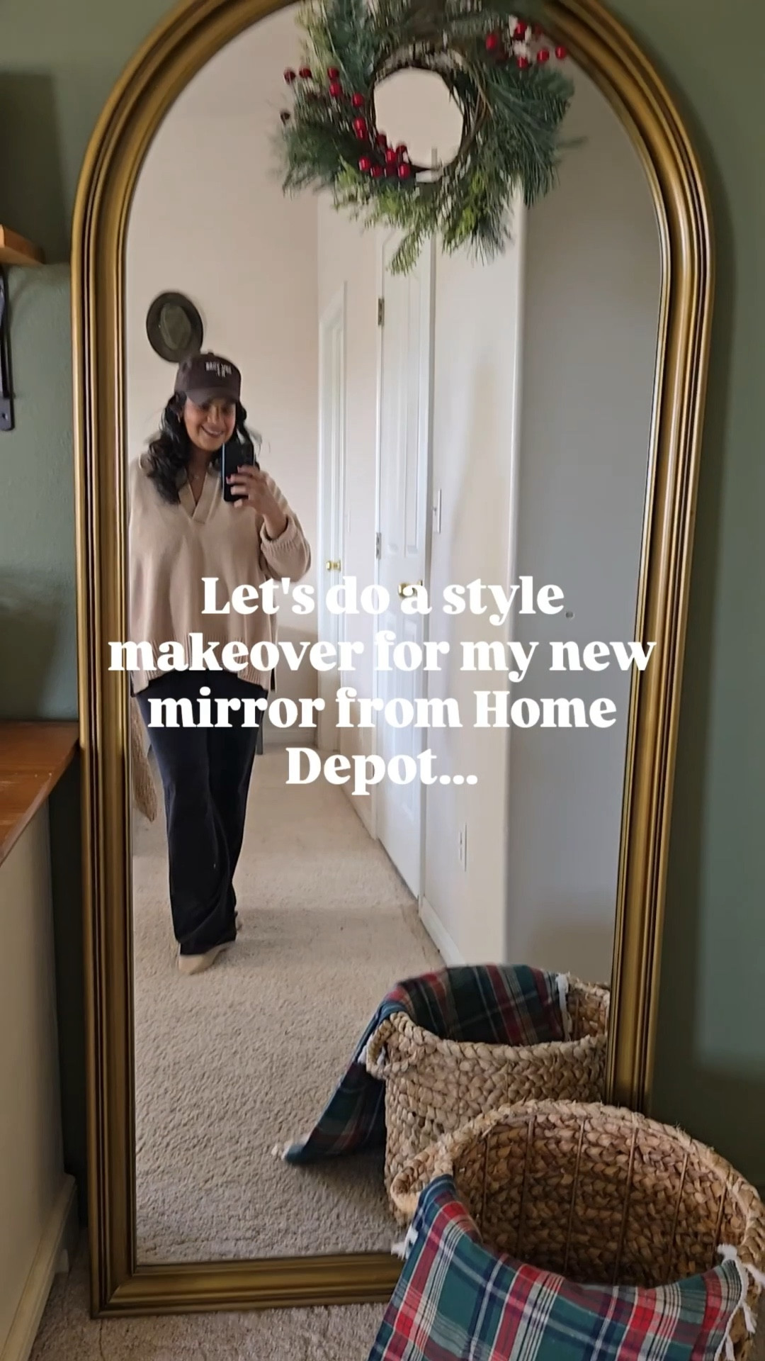 Let’s a style makeover for my new mirror from Home Depot Christmas decor 

#LTKSeasonal #LTKHome #LTKmomlife