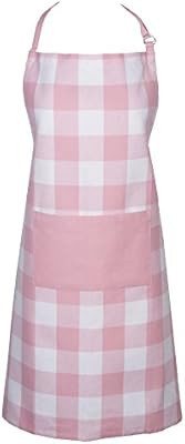 DII Men and Women Kitchen Pink Buffalo Check Apron, Pink and White Buffalo Check | Amazon (US)
