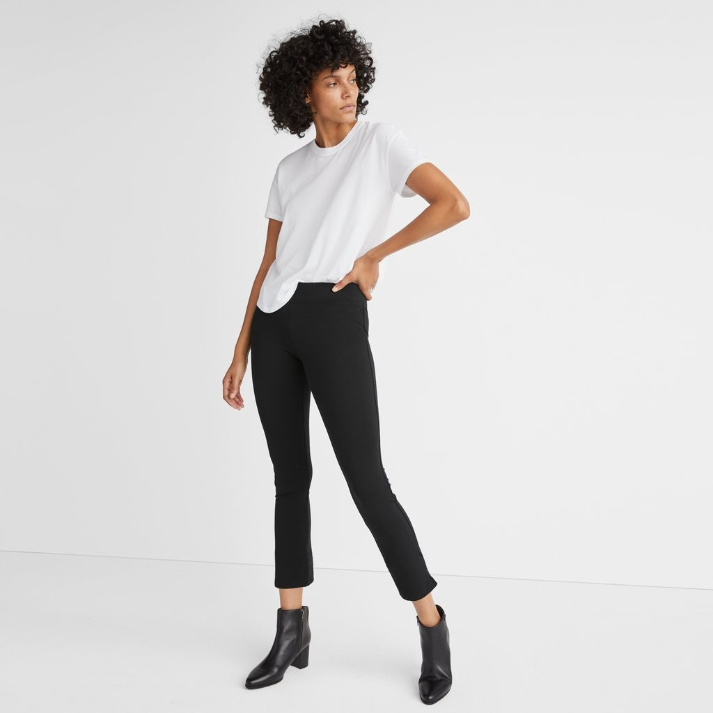Ponte Legging Kick Flare - Super Black | American Giant
