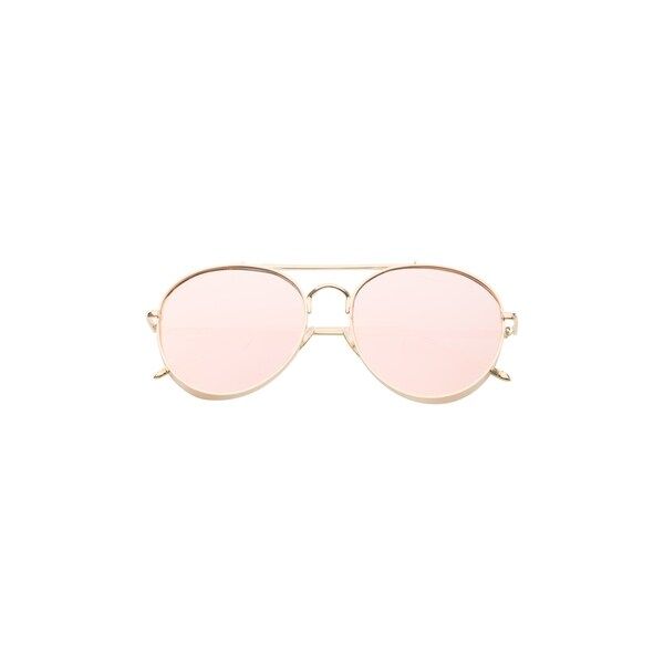 SunnySide LA SPED075  Classic Aviator Unisex Polished Gold Metallic Frame Sunglasses With Rose Gold Mirror Polarized  Lenses | Bed Bath & Beyond