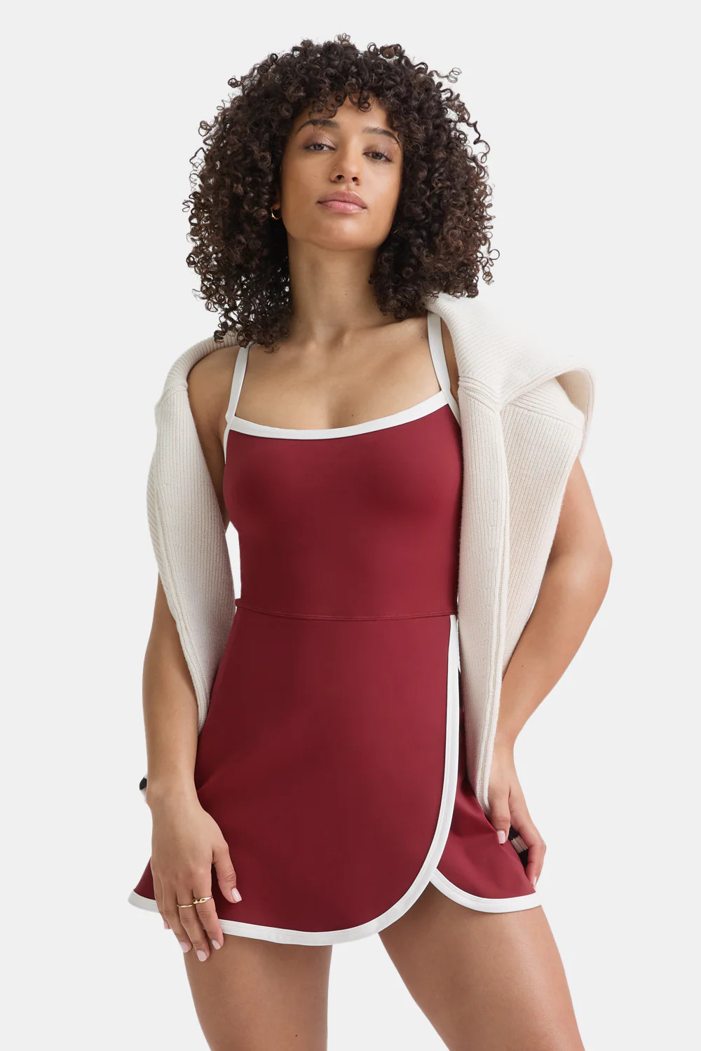 DayFlex Active Dress - Vintage Red & Ivory | TALA (UK)
