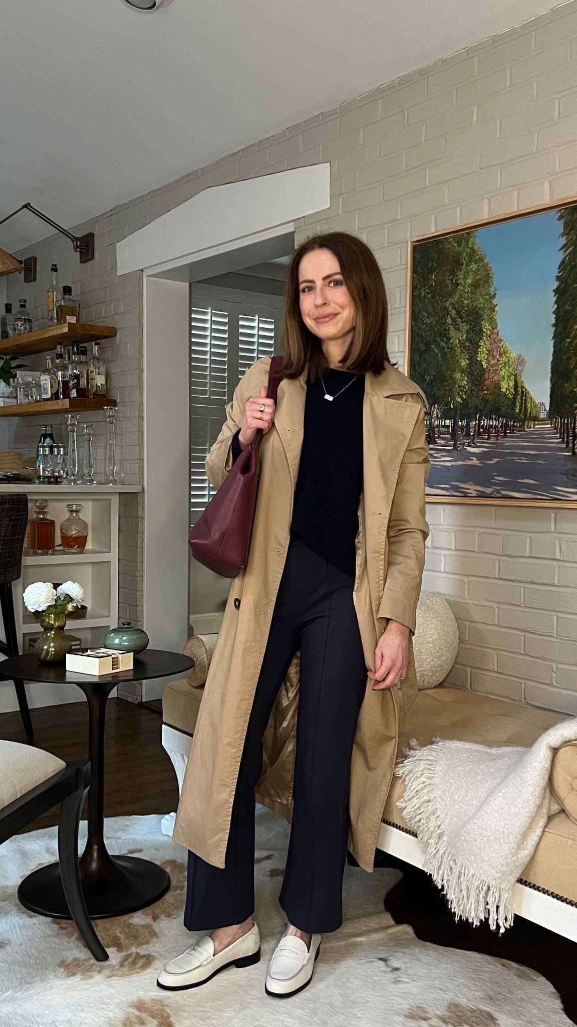 Tonal navy outfit for spring

Navy crewneck sweater (linked similar)
STAUD kick flare pant
Koio white loafer

#LTKSeasonal #LTKStyleTip