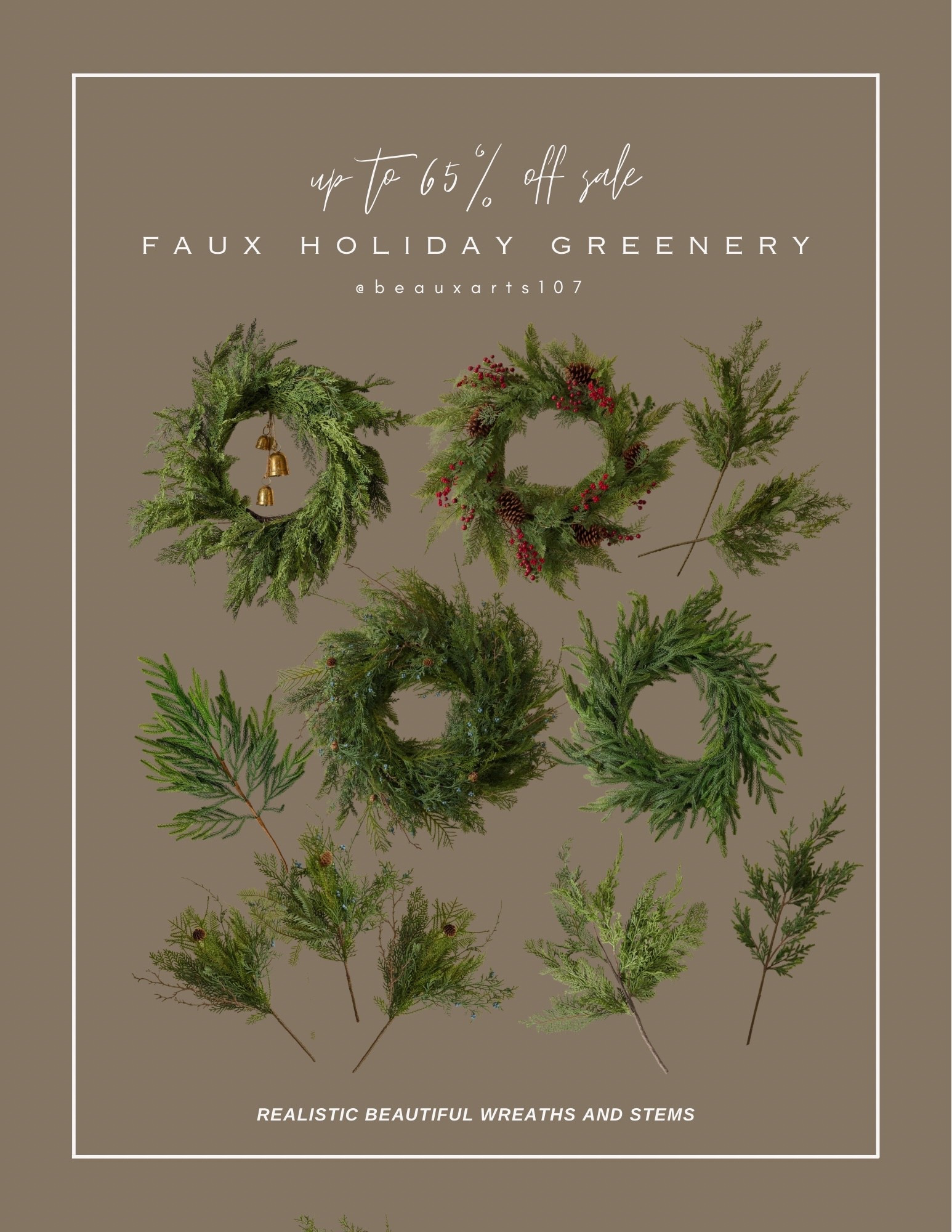 Save up to 65% off sale right now and save on these beautiful and realistic holiday wreaths and stems! 

#LTKHome #LTKCyberWeek #LTKHoliday