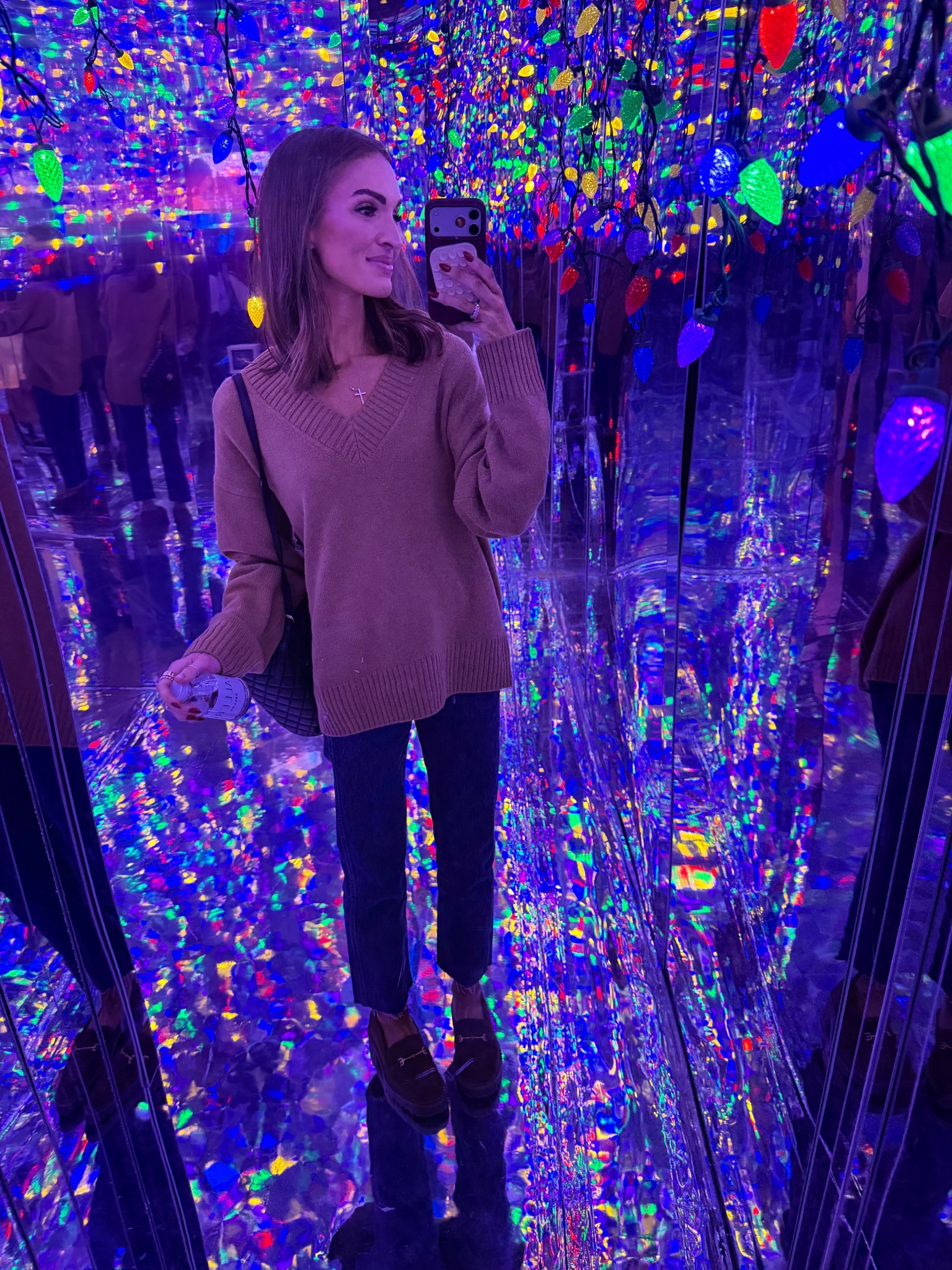 last night’s outfit for a festive night out with the fam 🎄