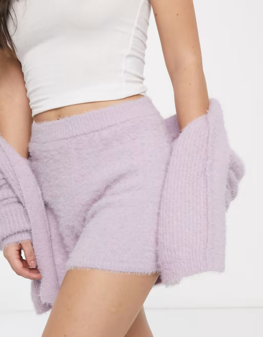 M Lounge shorts in fluffy knit co-ord | ASOS UK