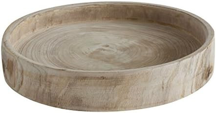 Creative Co-Op Paulownia Wood Hand Carved Tray | Amazon (US)