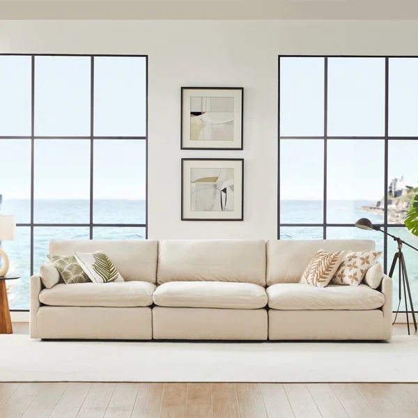 Kenna 130.7'' Modular Upholstered Sofa | Wayfair North America