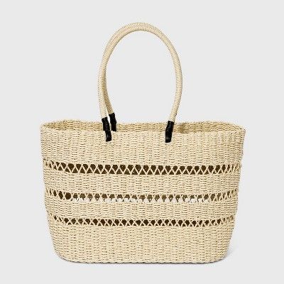 Straw Tote Handbag - A New Day™ | Target