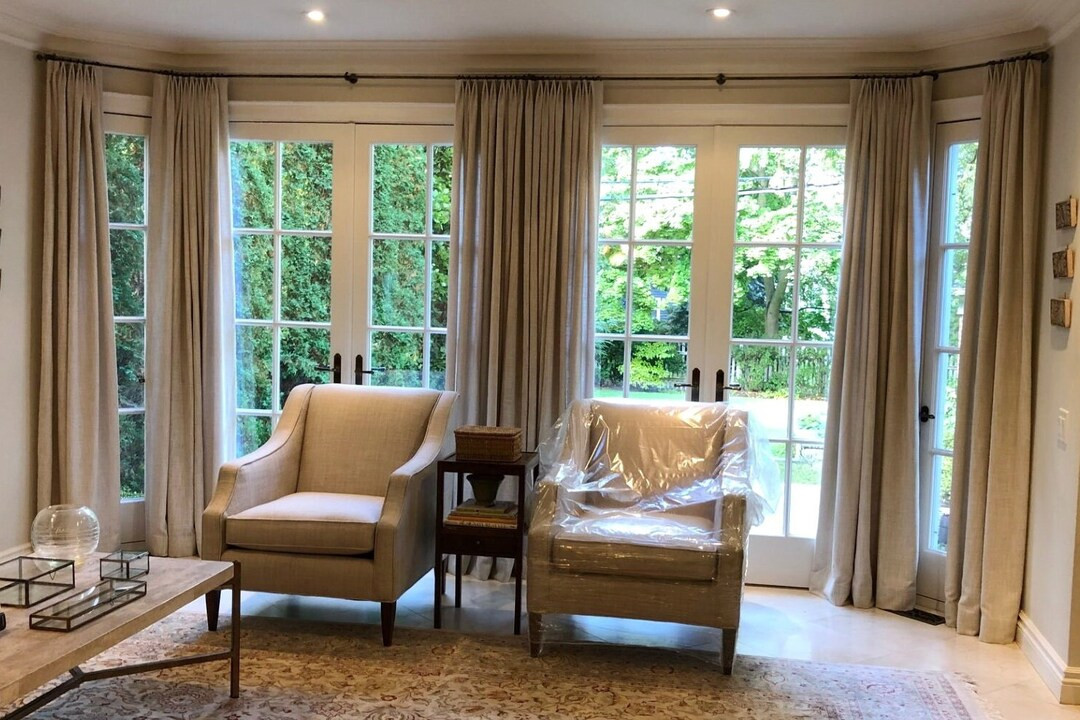 Westwood Semi-sheer Faux Linen Texture Custom Made Curtains. Pinch Pleat, French Pleat, Ripple Fo... | Etsy (US)