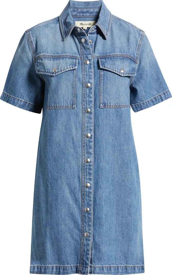 Madewell Airy Denim Boxy Shirtdress | Nordstrom | Nordstrom