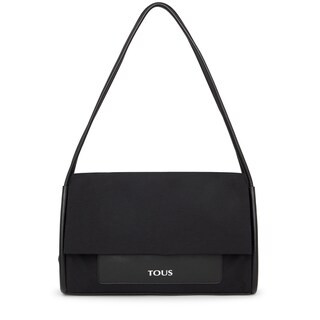 Large black TOUS Empire Cotton Crossbody bag | TOUS USA