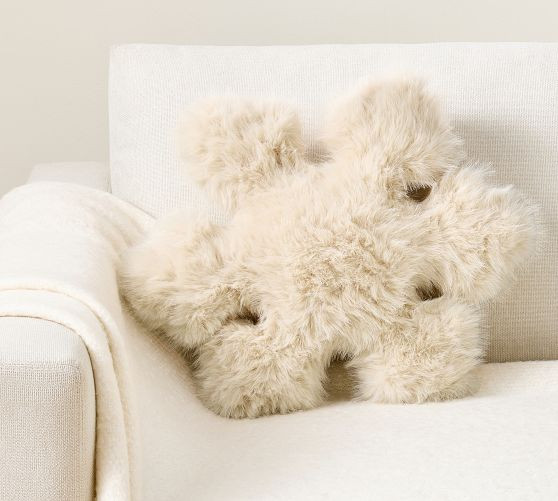 Sparkle Snowflake Shaped Pillow | Pottery Barn (US)