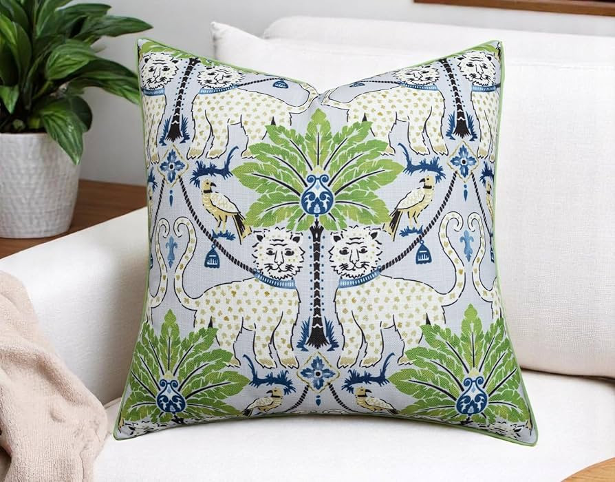 Shorey Wild Printed 20x20 Inch Pillow Cover - Square Cushion Cover - Decorative Accent for Sofa, ... | Amazon (US)