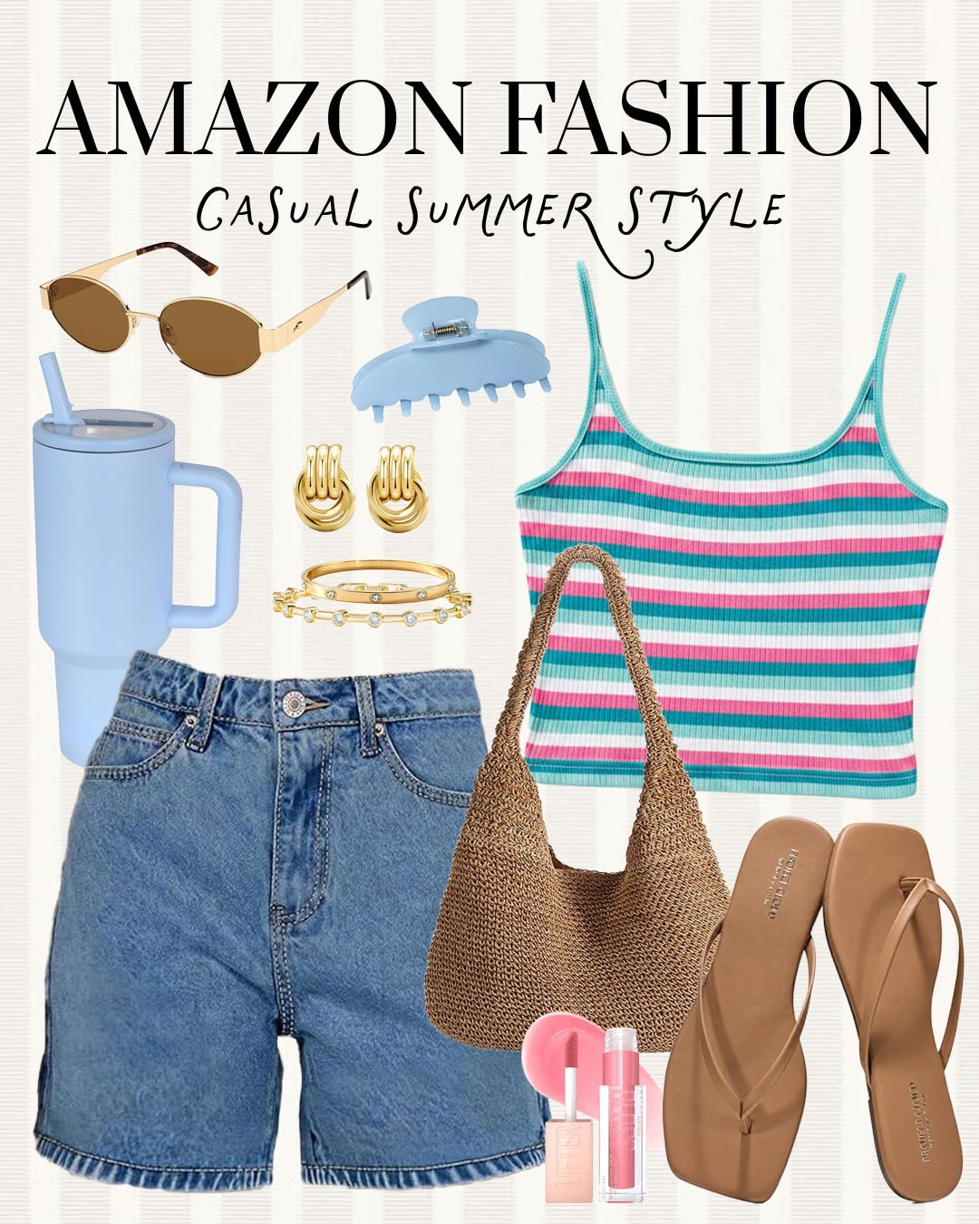 The perfect casual summer day outfit!

#amazonfinds

Amazon finds. Amazon fashion. Amazon summer style. Amazon striped tank top. Amazon denim shorts.

#LTKootd #LTKgrwm #LTKSeasonal
