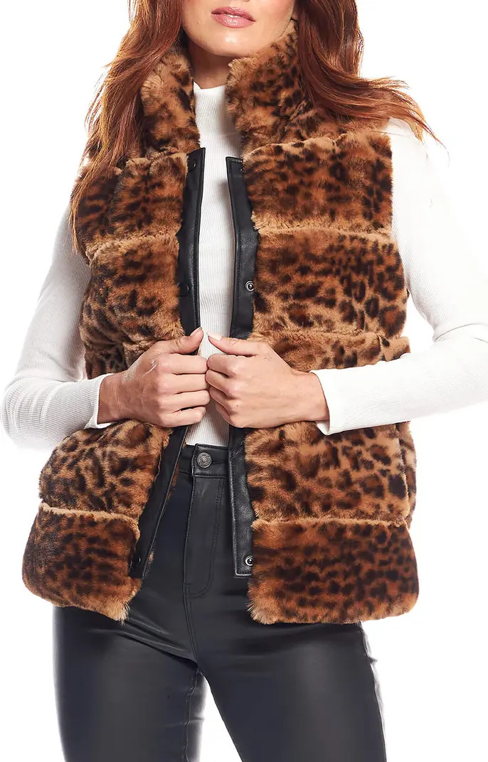 DONNA SALYERS FABULOUS FURS Posh Faux Fur Puffer Vest | Nordstrom | Nordstrom