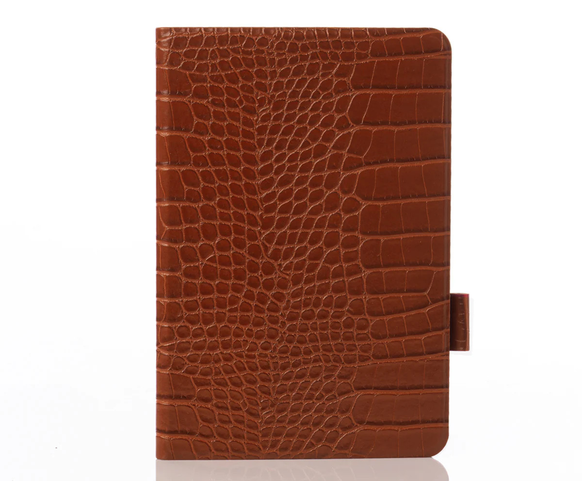 Cognac Faux Crocodile iPad Case | Chic Geeks