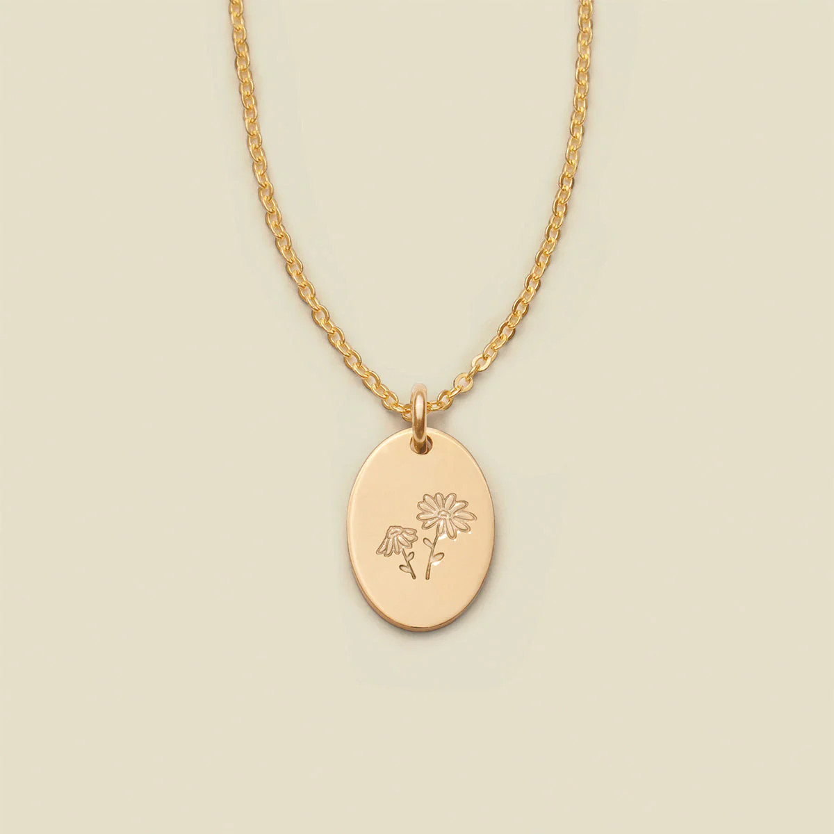 Mini Oval Disc Necklace | Made by Mary (US)