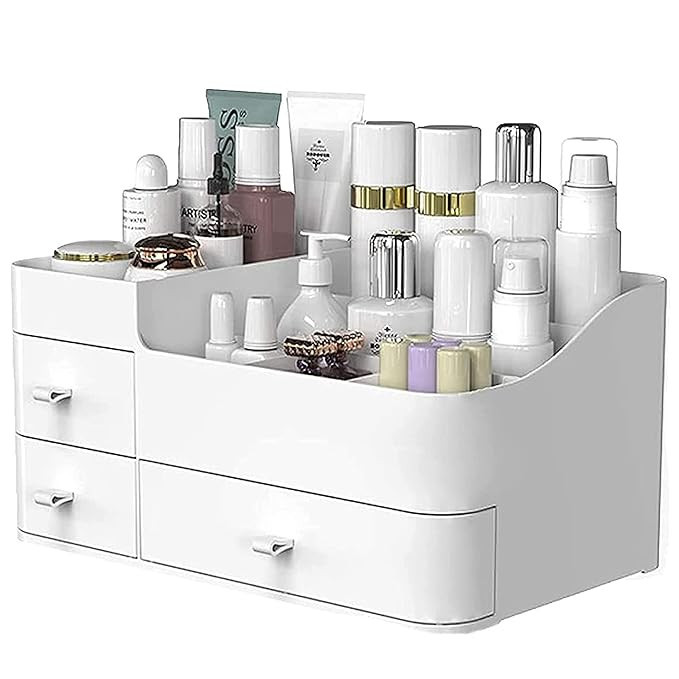 ONXE Makeup Organizer with Drawers,Large Capacity Countertop Organizer for Vanity,Bathroom and Be... | Amazon (US)