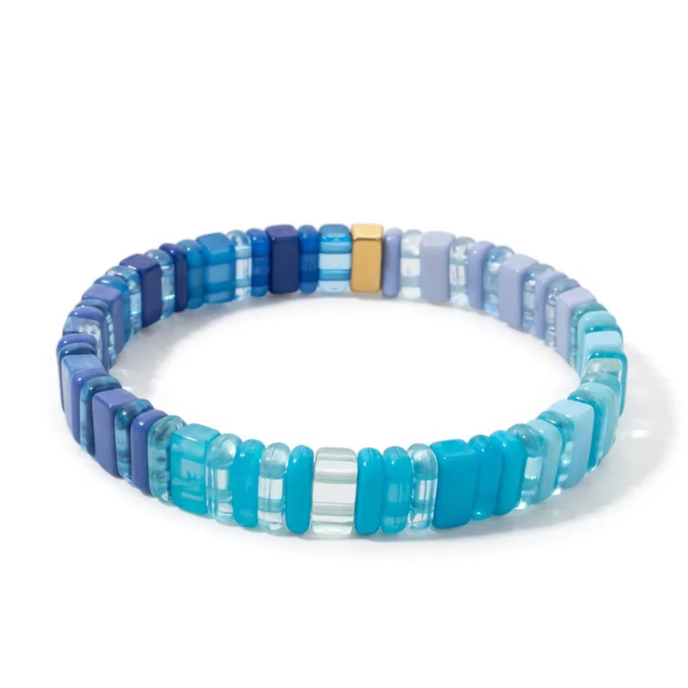 Daylight Blue Resin Tile Bracelet | Kaleidoscope Living