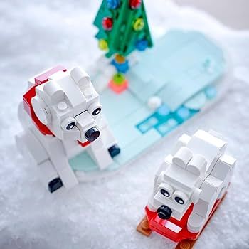 LEGO Wintertime Polar Bears 40571 Christmas Décor Building Kit, Polar Bear Gift, Great Stocking ... | Amazon (US)