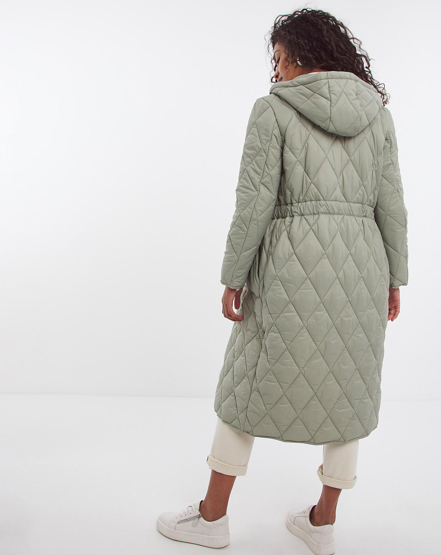 Sage Adjustable Quilted Coat | JD Williams (UK)