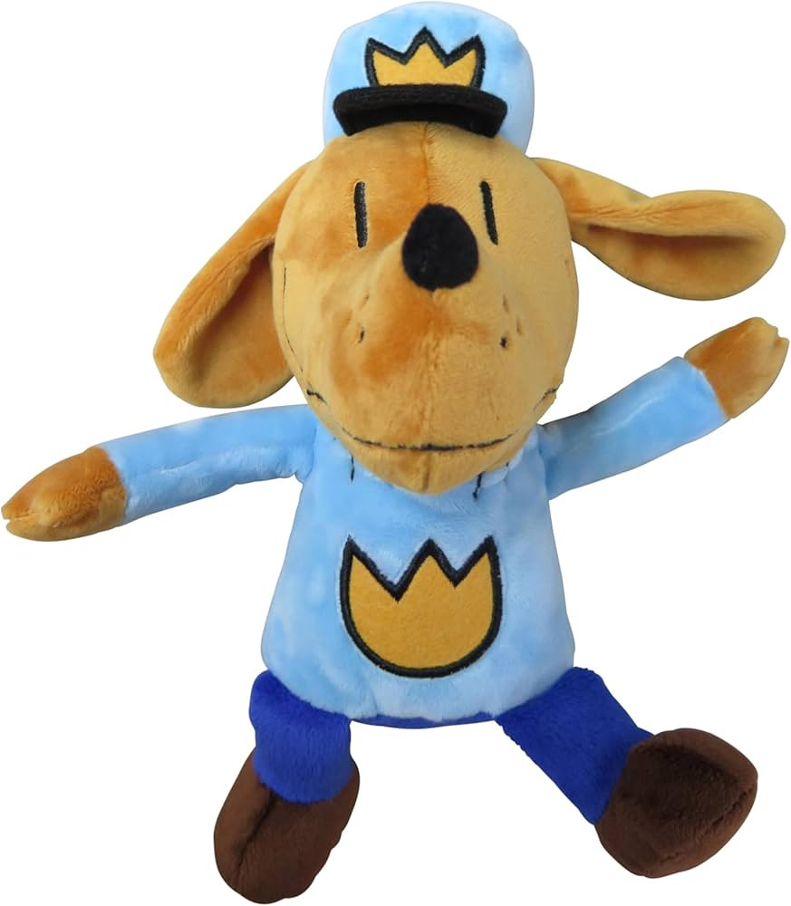 MerryMakers Dog Man Soft Plush Toy, 9.5-Inch, from Dav Pilkey's Dog Man Graphic Novel Book Series | Amazon (US)