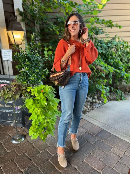 Fall ‘Fit #OOTD This pumpkin orange batwing sweater was a hot seller last year and is sure to be again!  Paired with my @madewell denim, snagged from @dfwh for only $10…crazy I know.  Look made complete with the MOST comfortable platform clogs from @aetrex.  If you are in the market for the “IT” style shoe of the season, then check out the Corey Clog…available in 4 colors.



#LTKstyletip #LTKshoecrush #LTKtravel