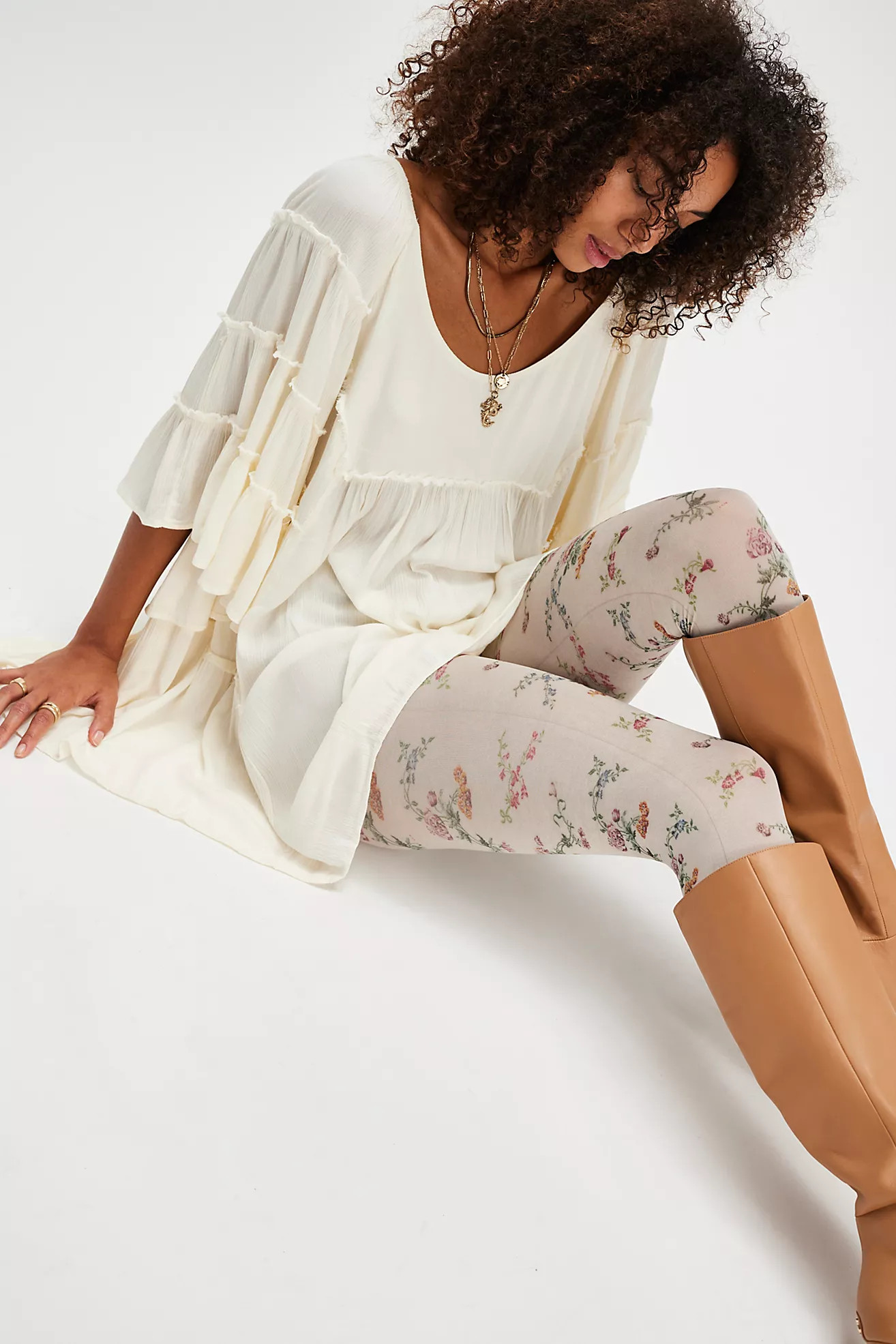 Sweet Flowers Tights | Free People (Global - UK&FR Excluded)