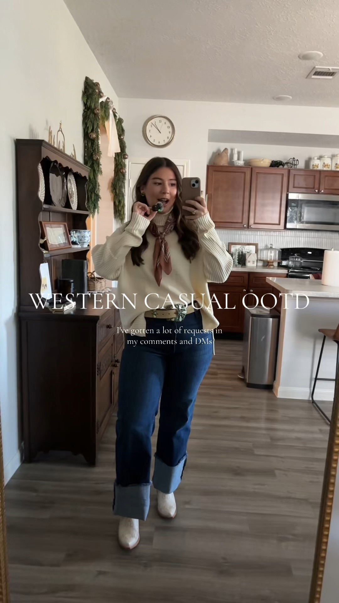 western style outfit 🤎 size large in sweater (wanted a roomy fit), 8x32 in jeans. jeans linked are exact style, similar color.



#LTKHoliday #LTKootd #LTKStyleTip